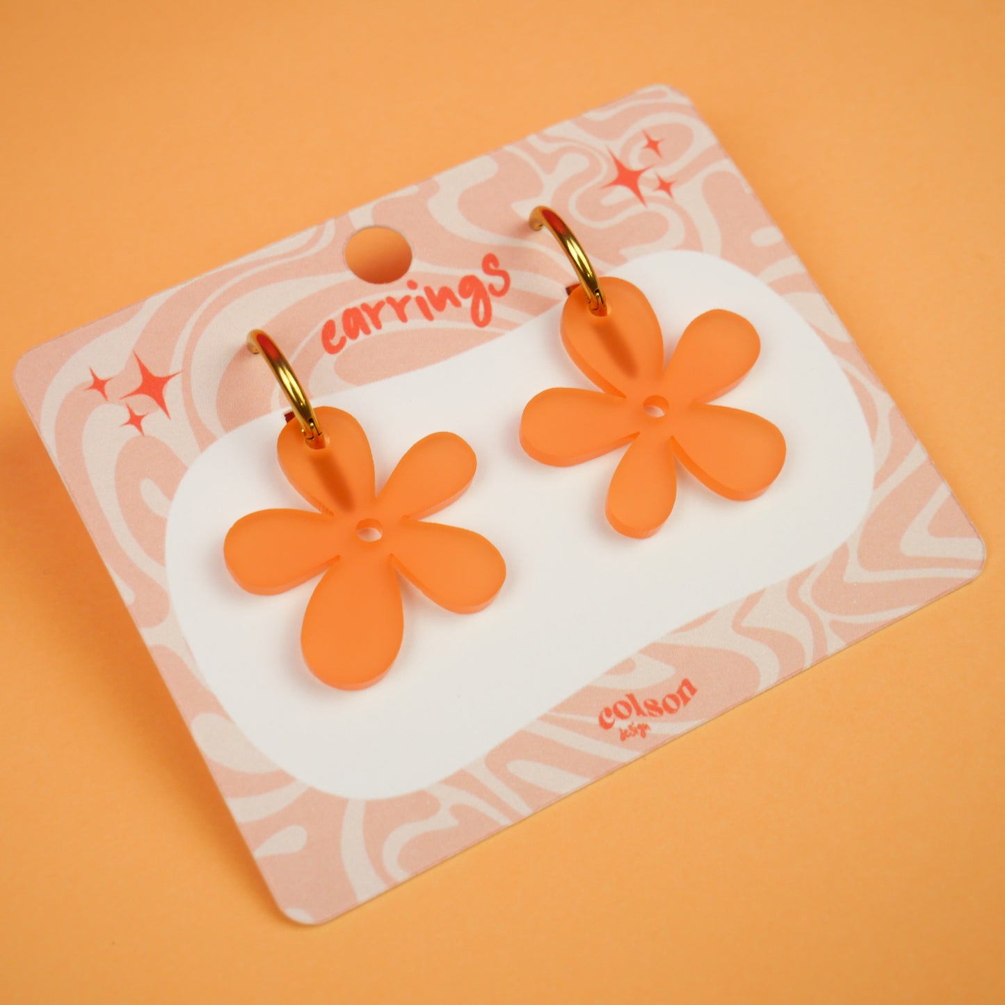 FUNKY FLOWER - frosted orange