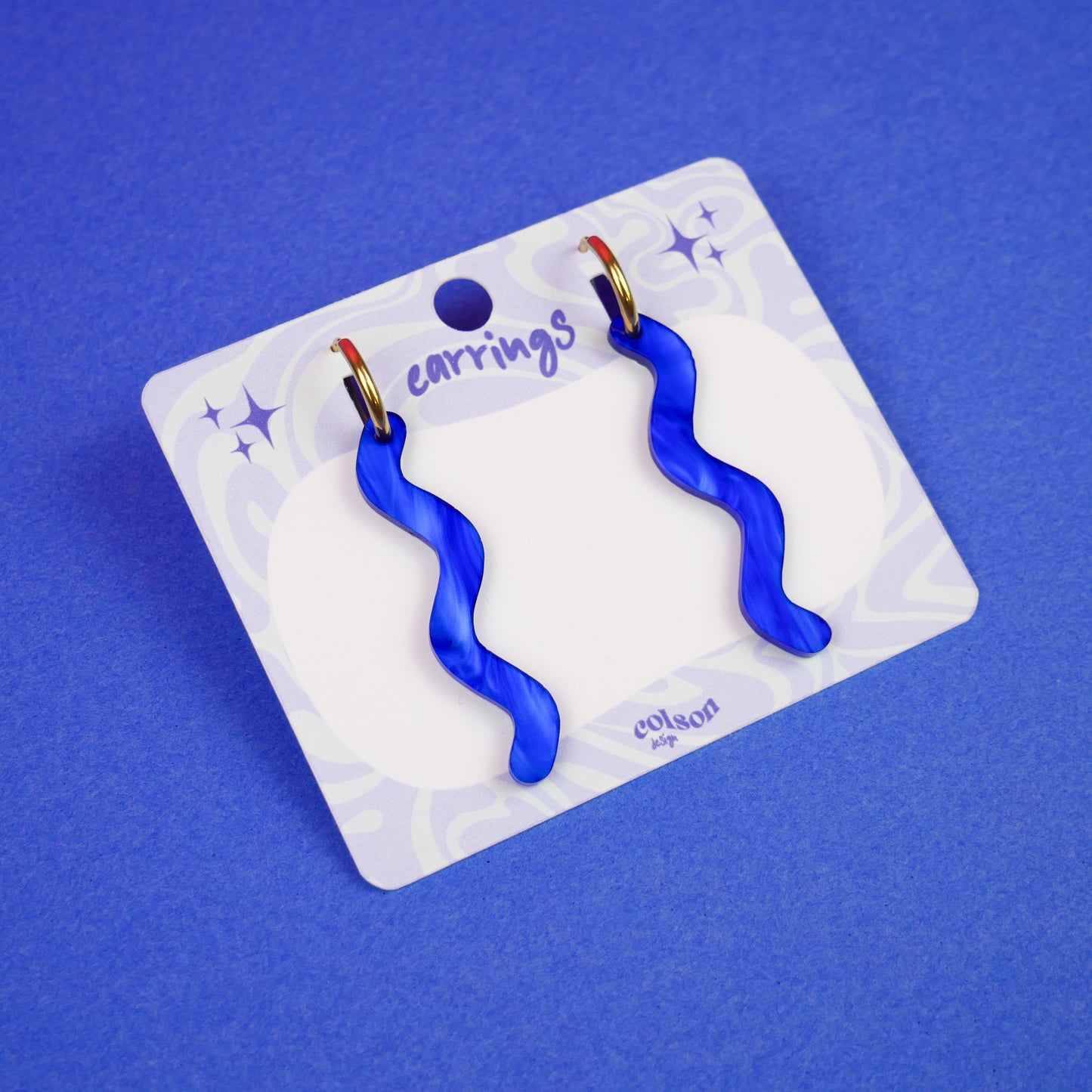 SQUIGGLE - marble blue