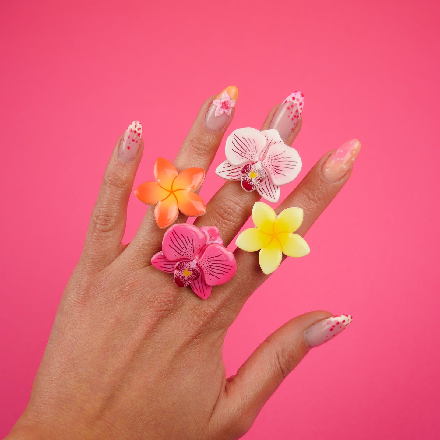 ORCHID ring - fierce fuchsia