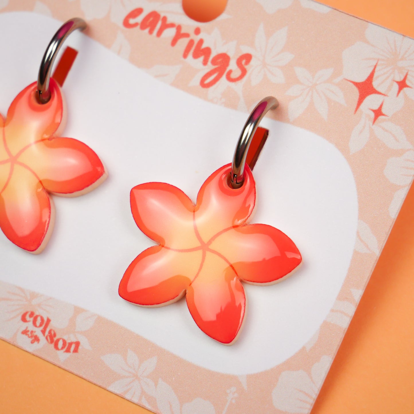 LITTLE PLUMERIA - fiery orange