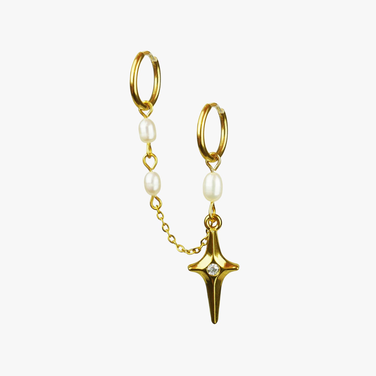 ZODIAC - gold (double earring)