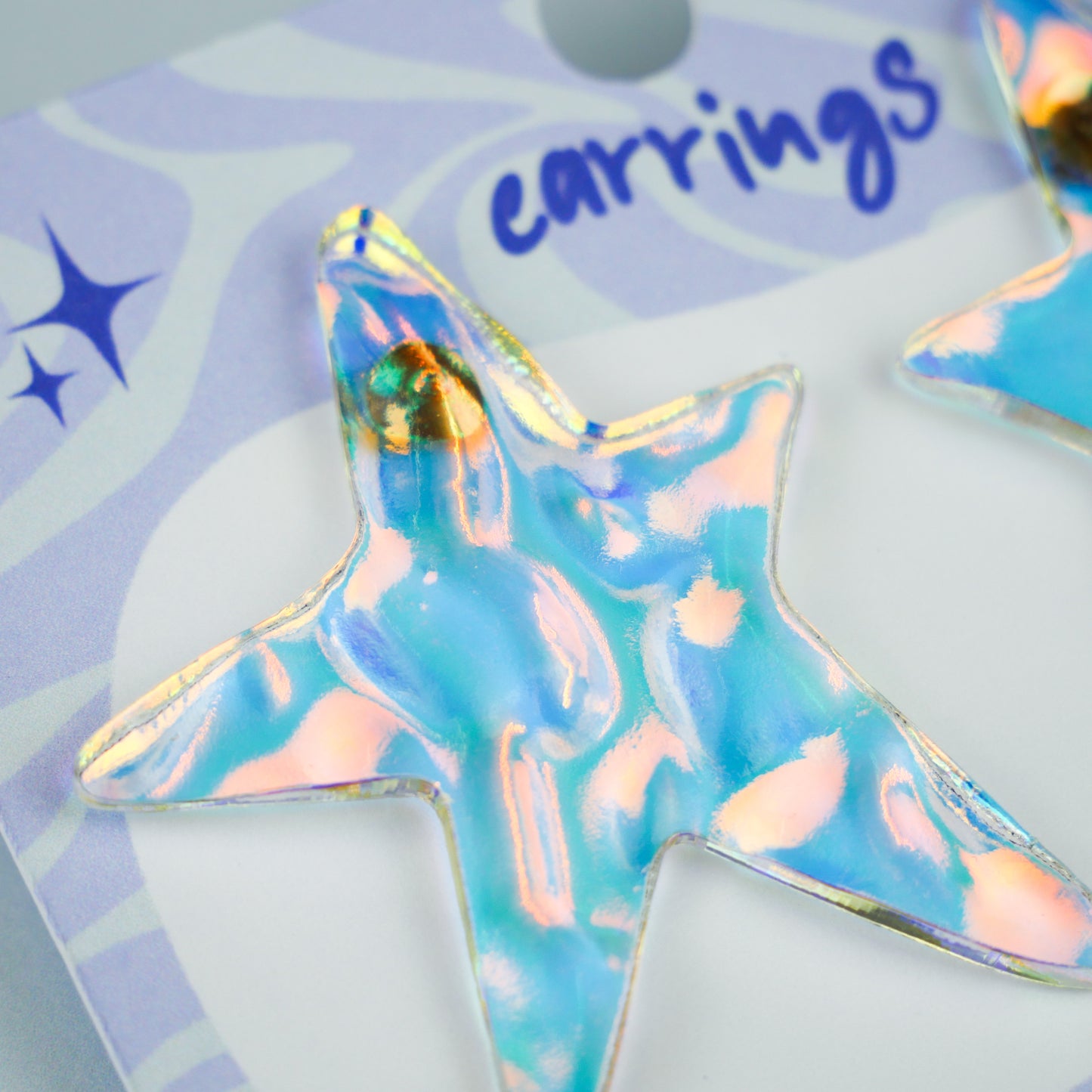 STAR STUD - iridescent