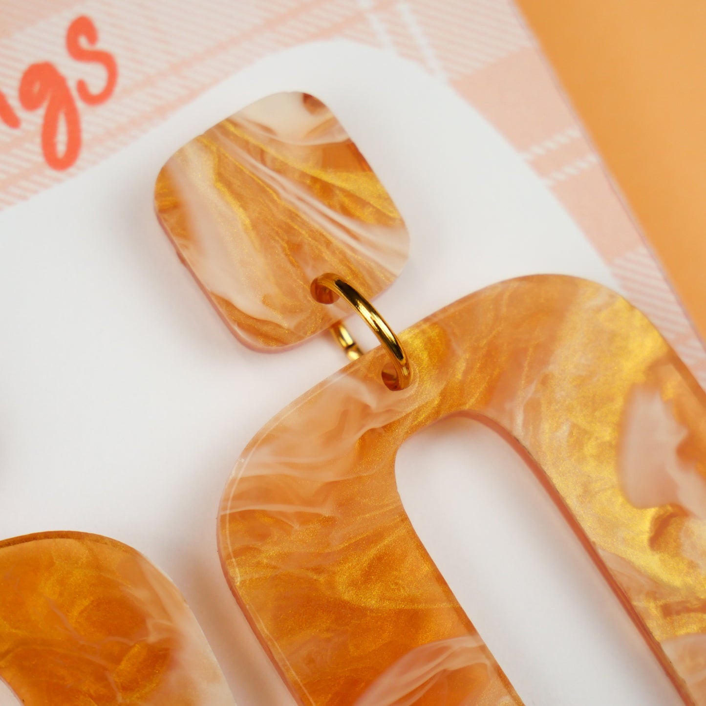 RETRO SQUARE - orange haze