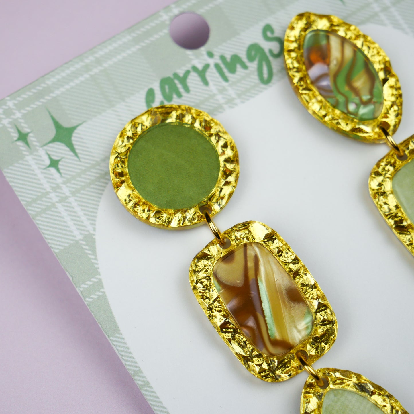 ANTIQUE PENDANTS - mystical garden & vert