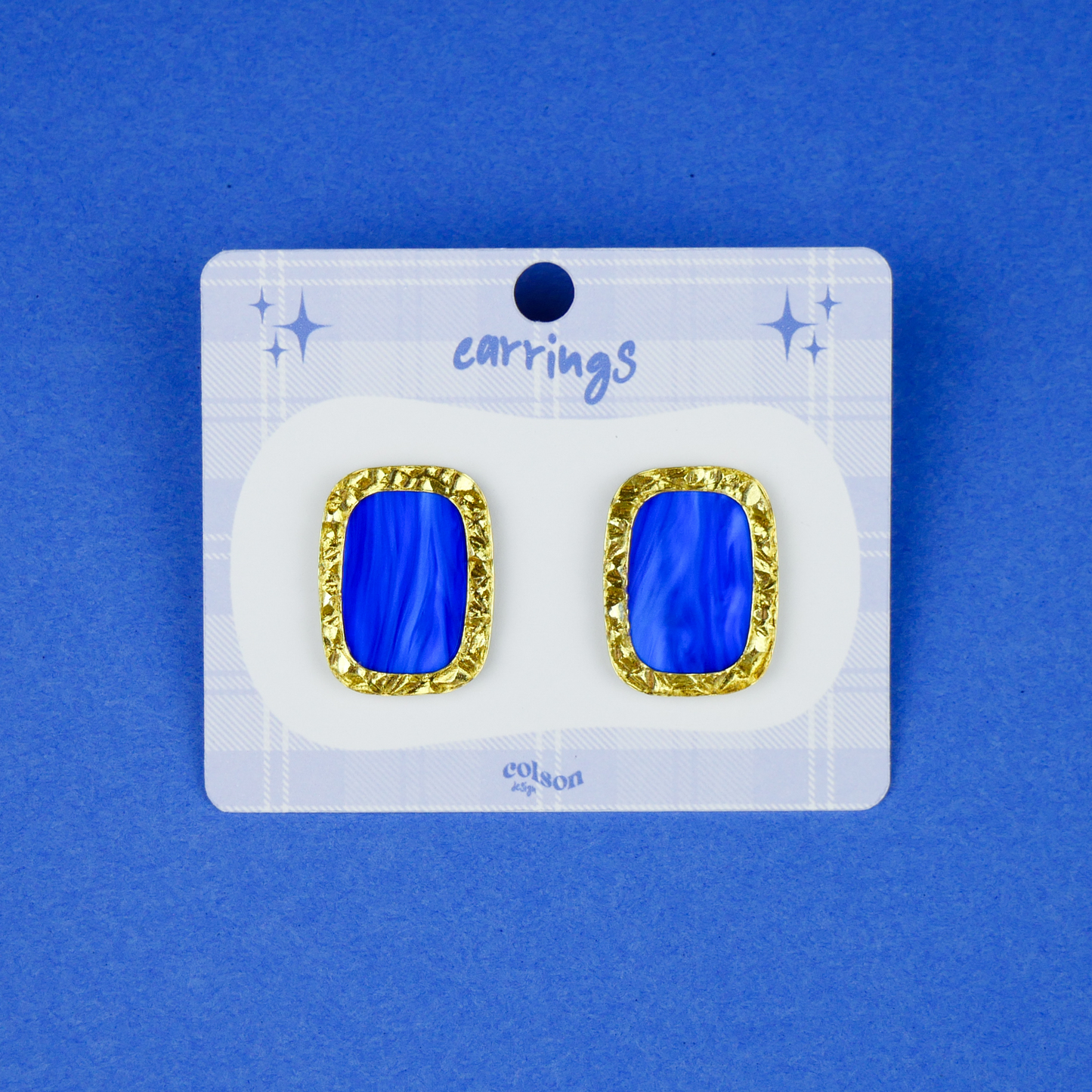 ANTIQUE STUDS - royal blue