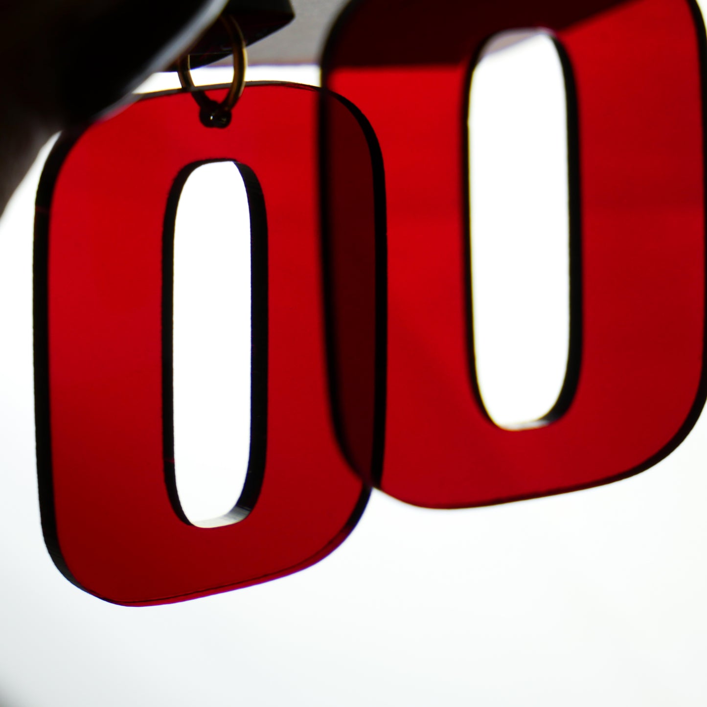 RETRO SQUARE - red vinyl