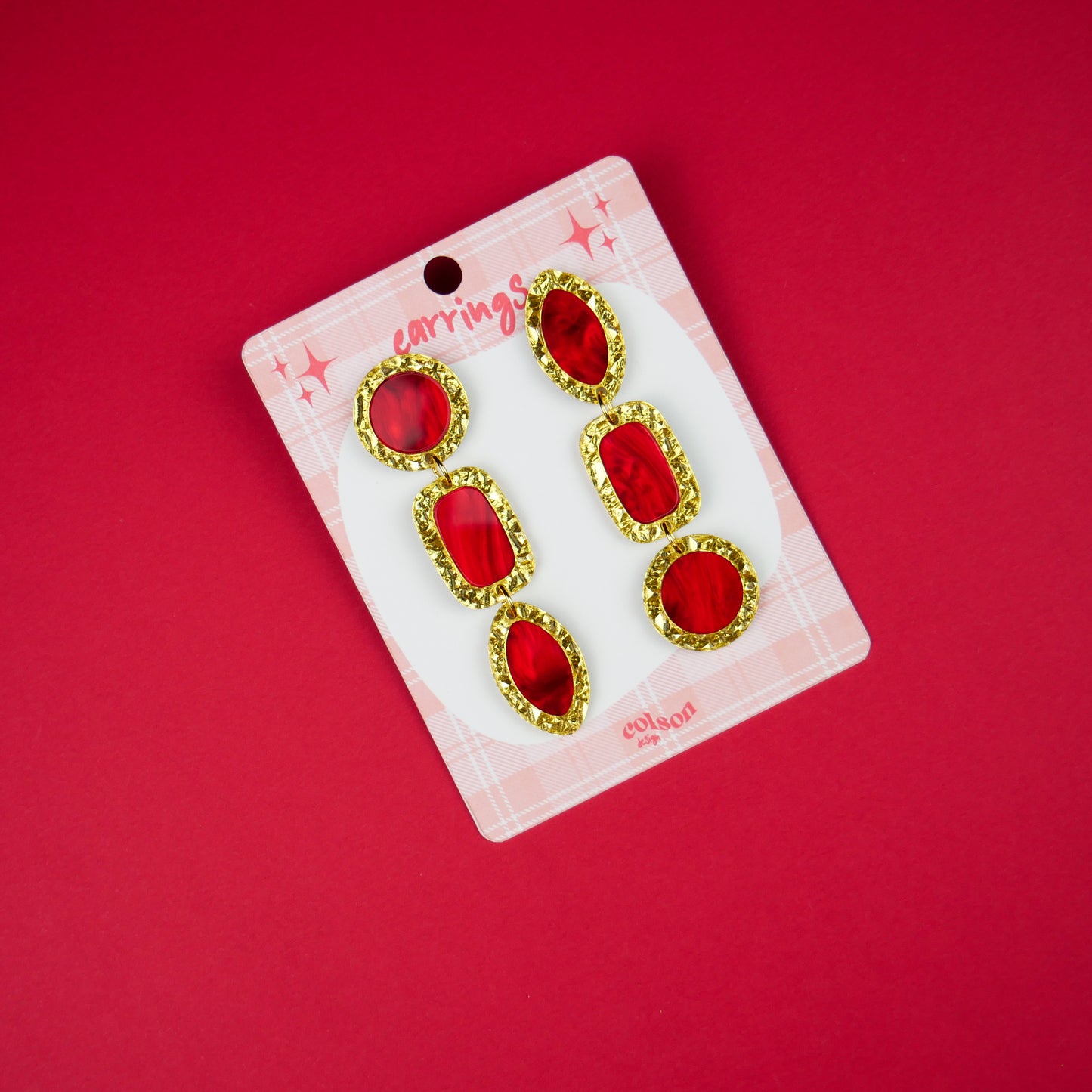 ANTIQUE PENDANTS - red marble