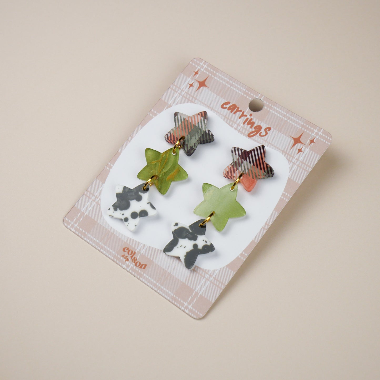 STAR PATCHWORK - green cowboy