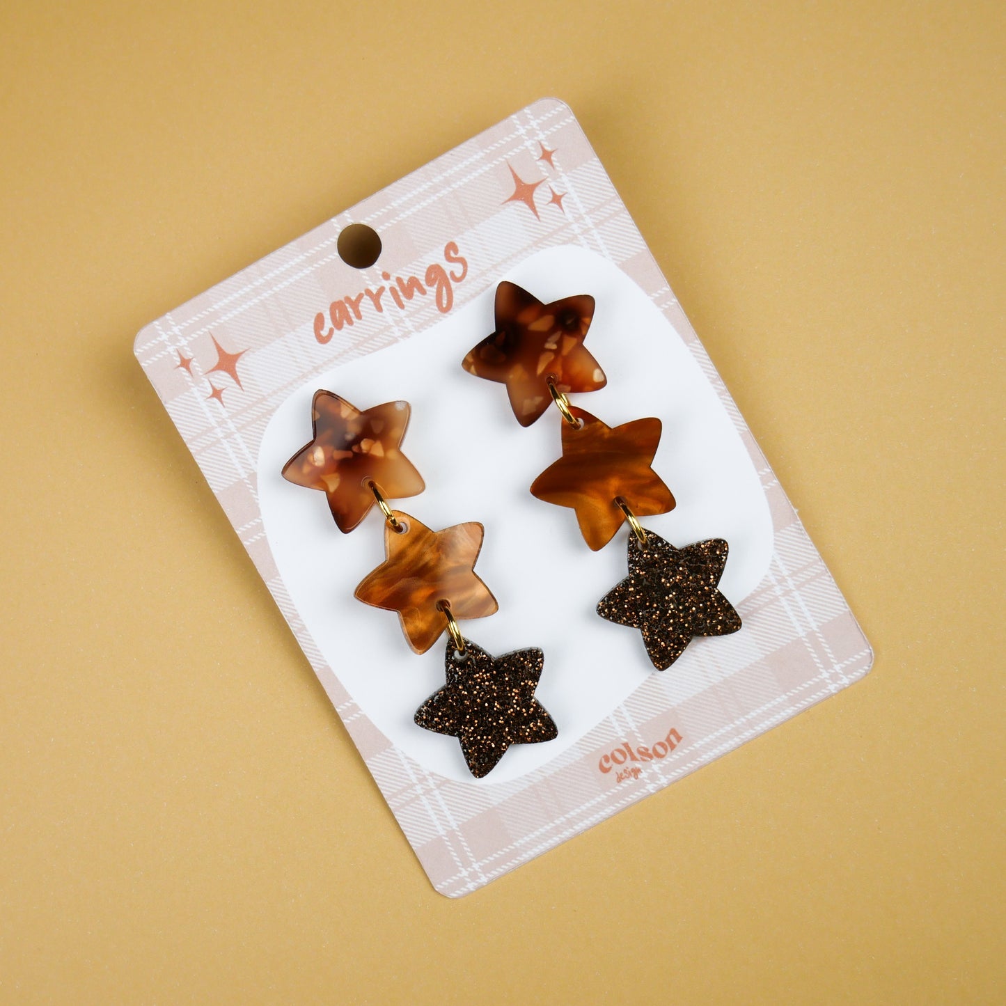 STAR PATCHWORK - brown