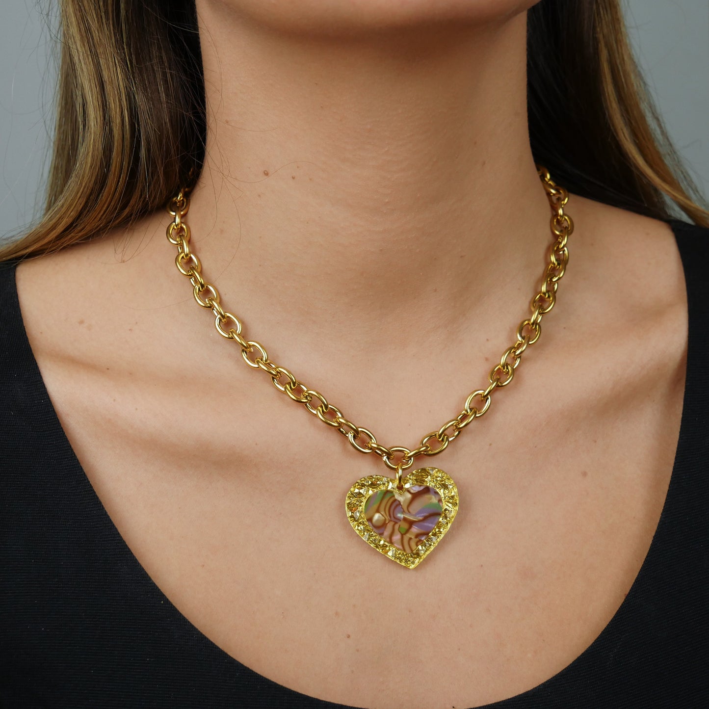 ANTIQUE HEART NECKLACE - mystical garden