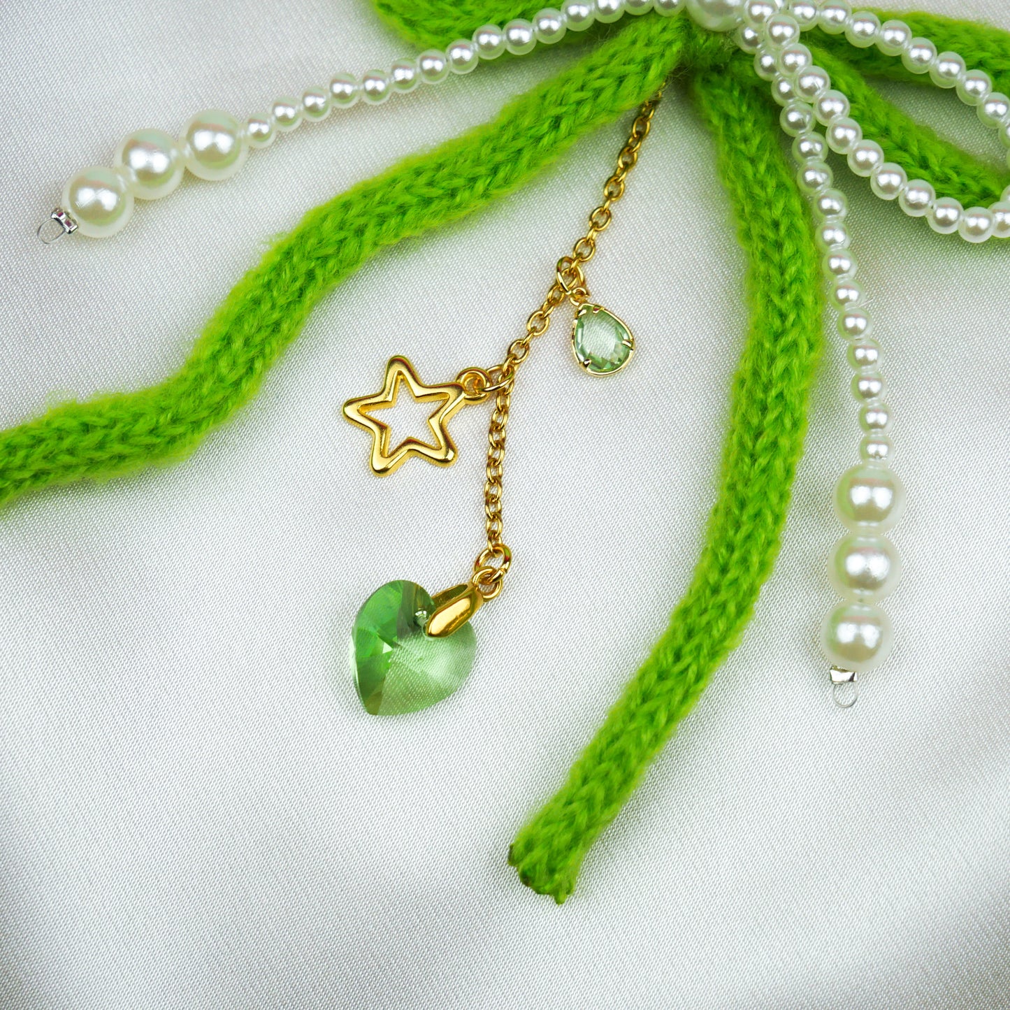 BAG CHARM Nº1 - green bow