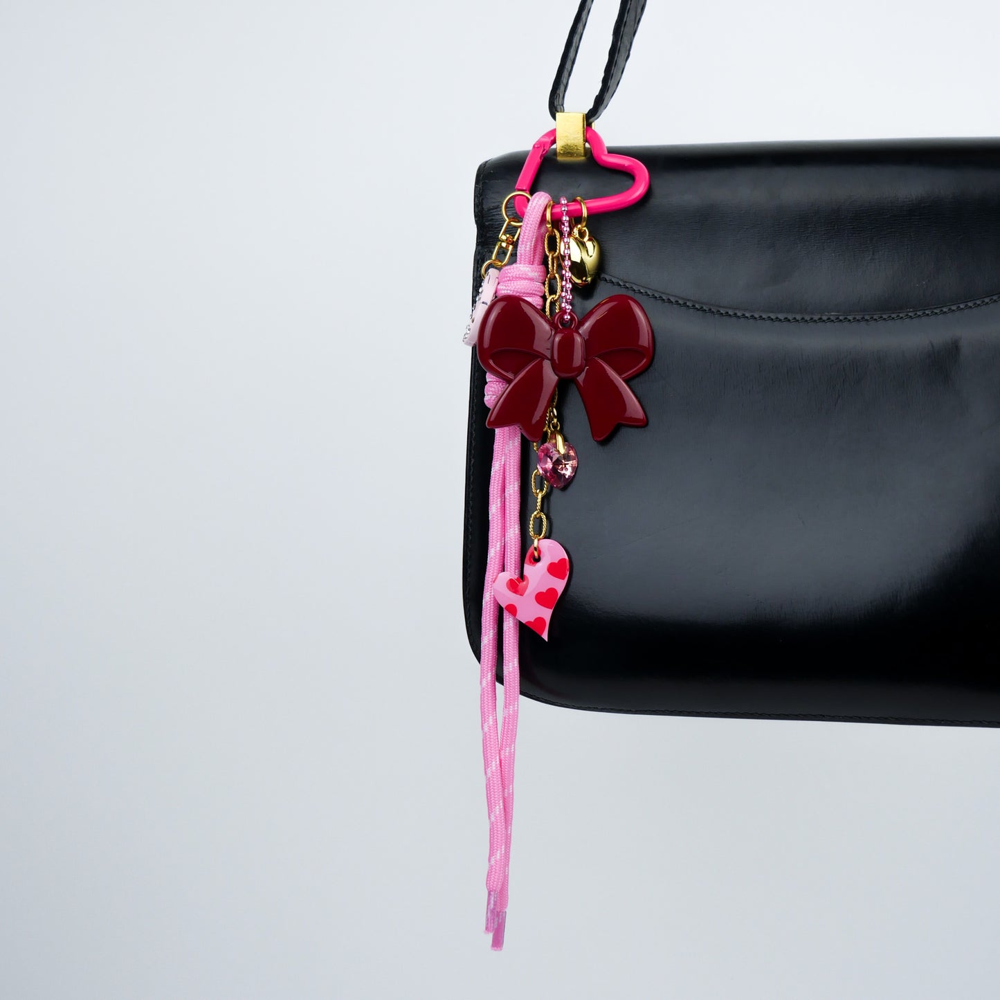 BAG CHARM Nº4 - red & pink