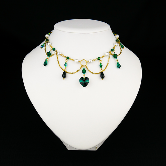 FOREST FAIRY - gold necklace (unique piece)