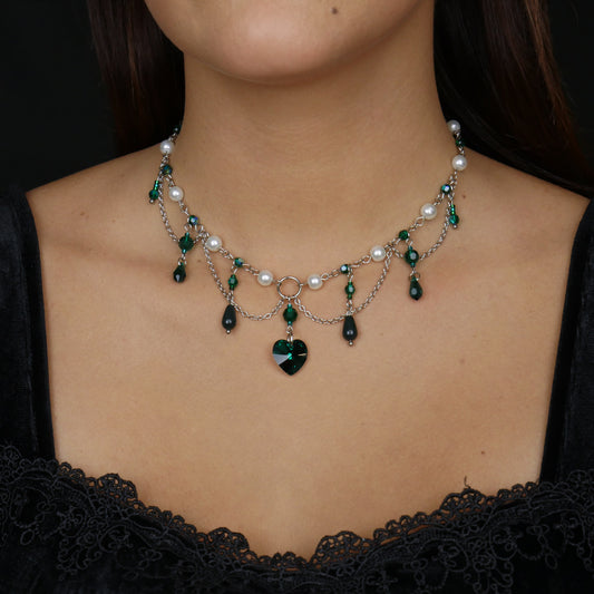 FOREST FAIRY - silver necklace (unique piece)