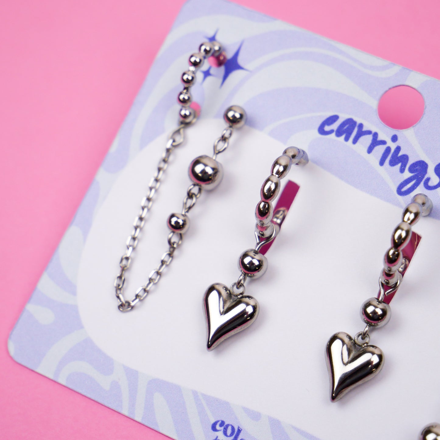 LOVE BUBBLE - boucles argentées