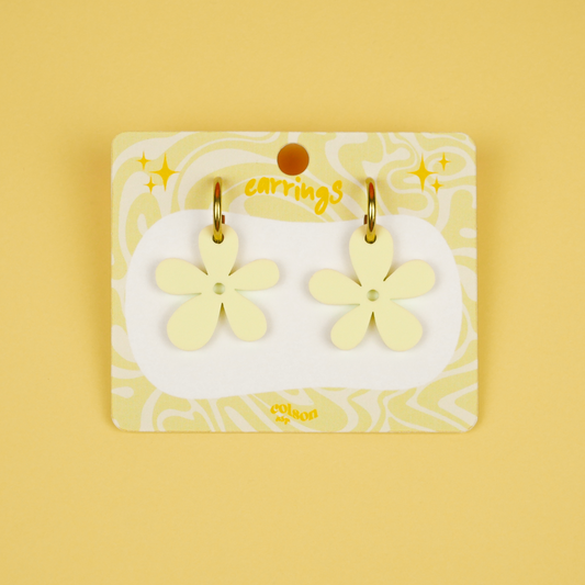 FUNKY FLOWER - mat yellow