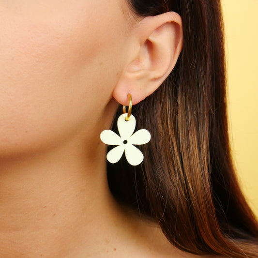 FUNKY FLOWER - mat yellow