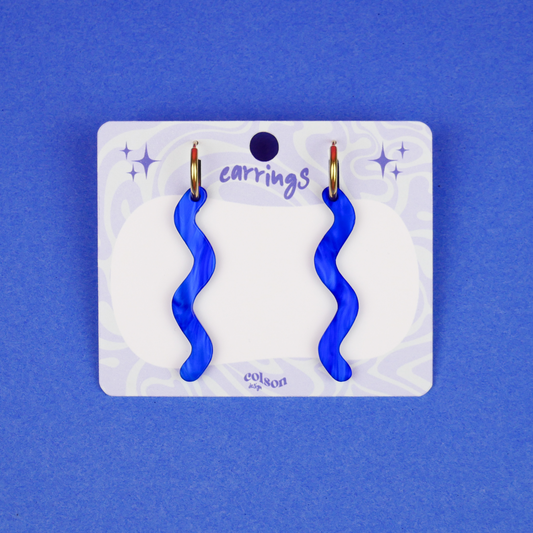 SQUIGGLE - marble blue