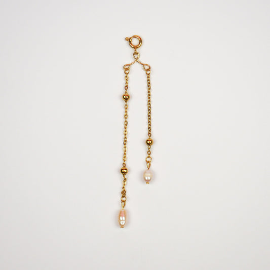 NECKLACE ADD-ON: DETACHABLE LONG PENDANT - freshwater pearls