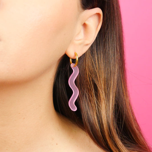 SQUIGGLE - frosted pink