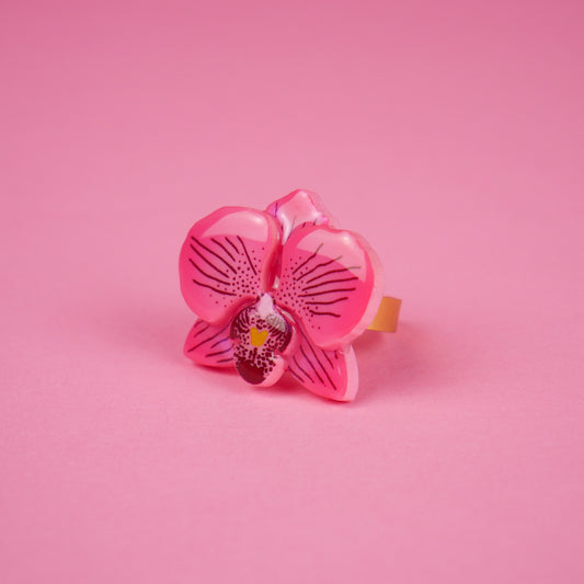 ORCHID ring - fierce fuchsia