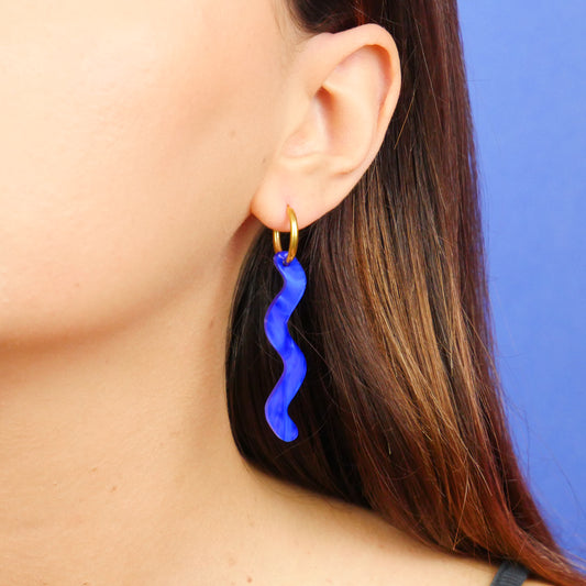 SQUIGGLE - marble blue