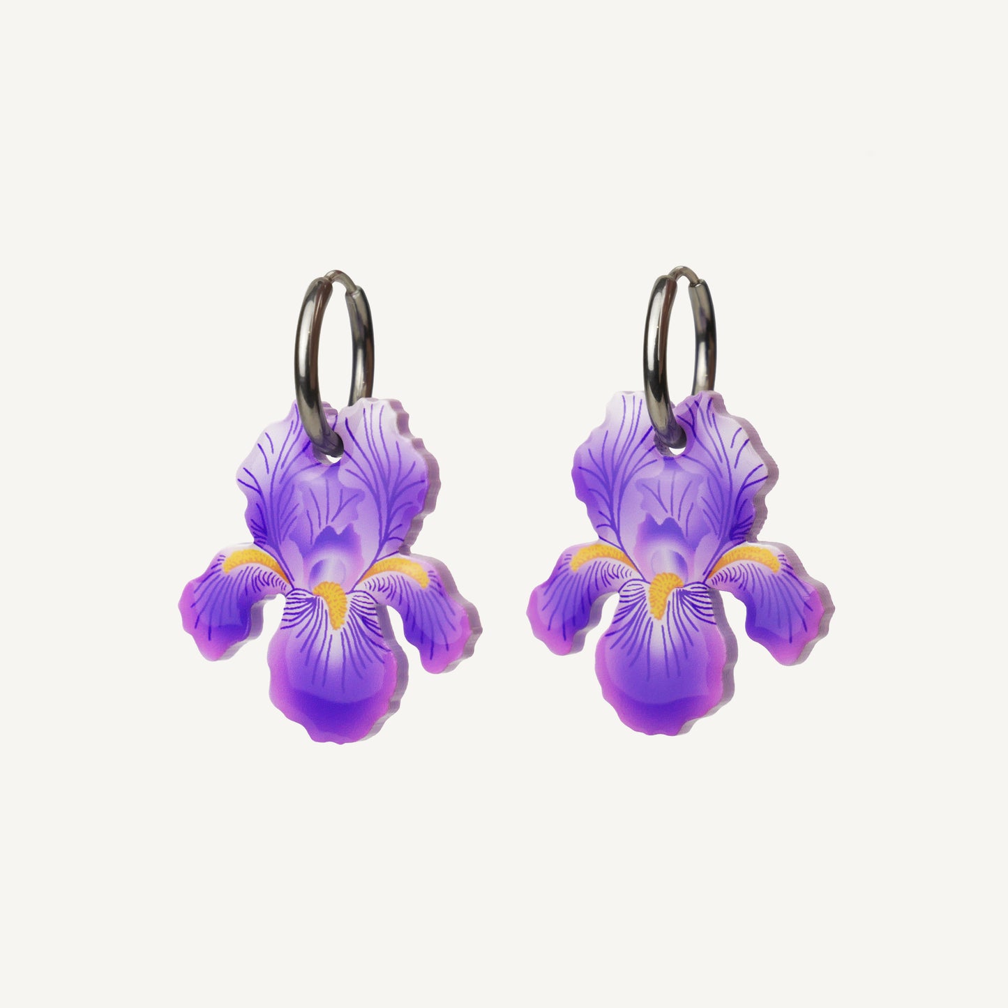 WILD IRIS - boucles d'oreilles