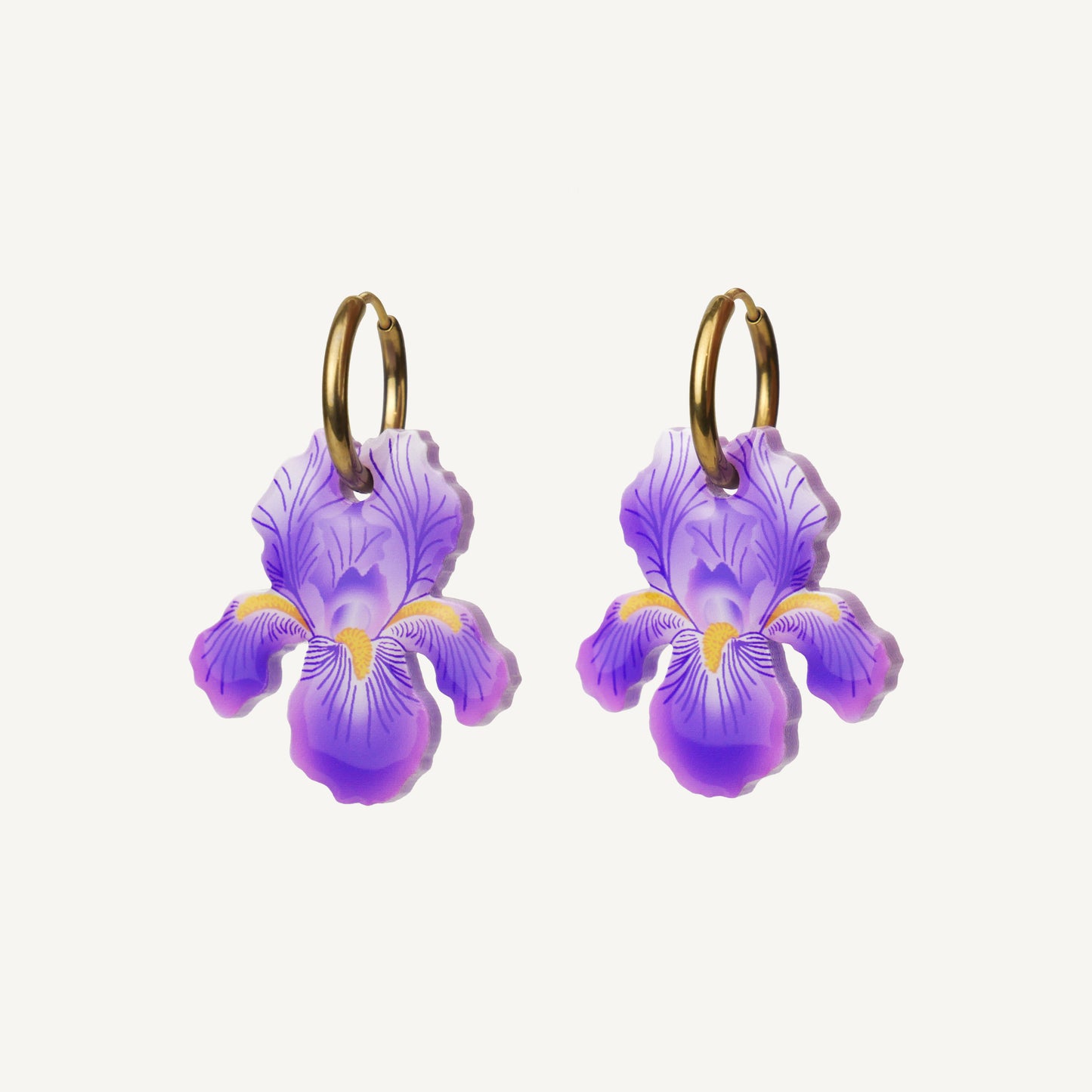 WILD IRIS - boucles d'oreilles