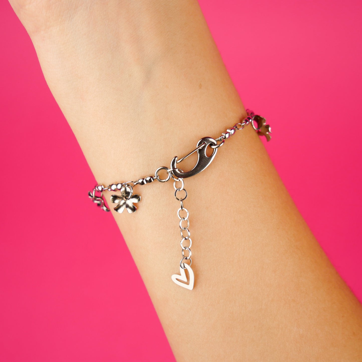 FLORA - bracelet argenté