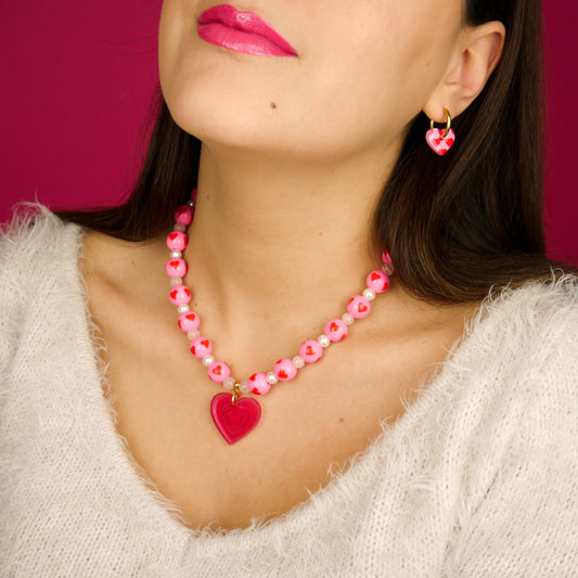 AMOUREUSE - coffret (collier & boucles d'oreilles)