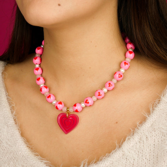 AMOUREUSE - collier (doré ou argenté)