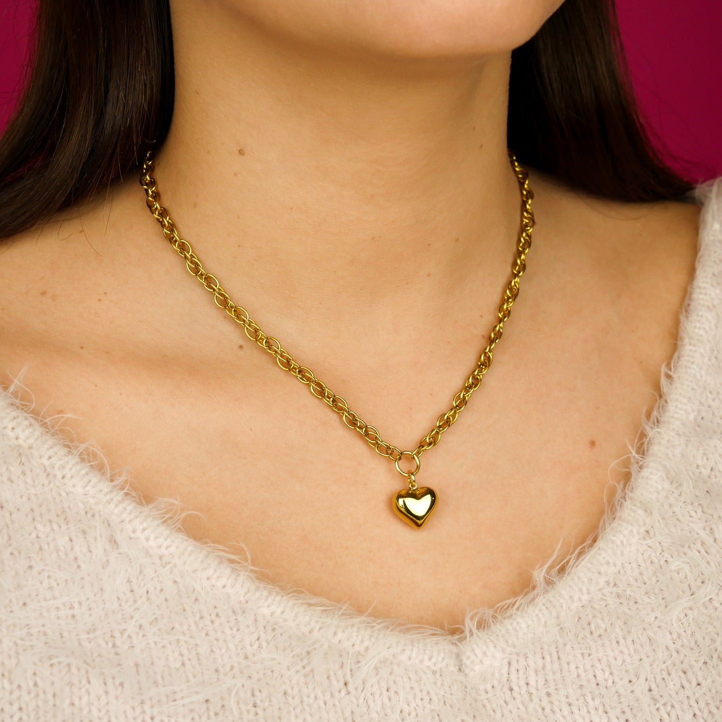 SWEETHEART - gold necklace