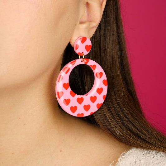 ROUND HOOPS - motif coeur (new version)
