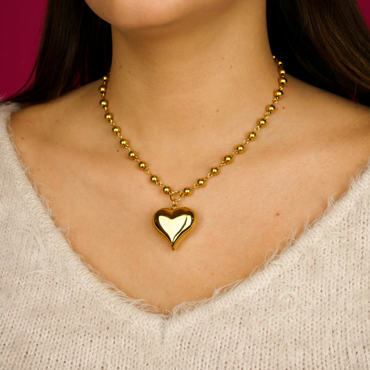 LOVE BUBBLE - gold necklace
