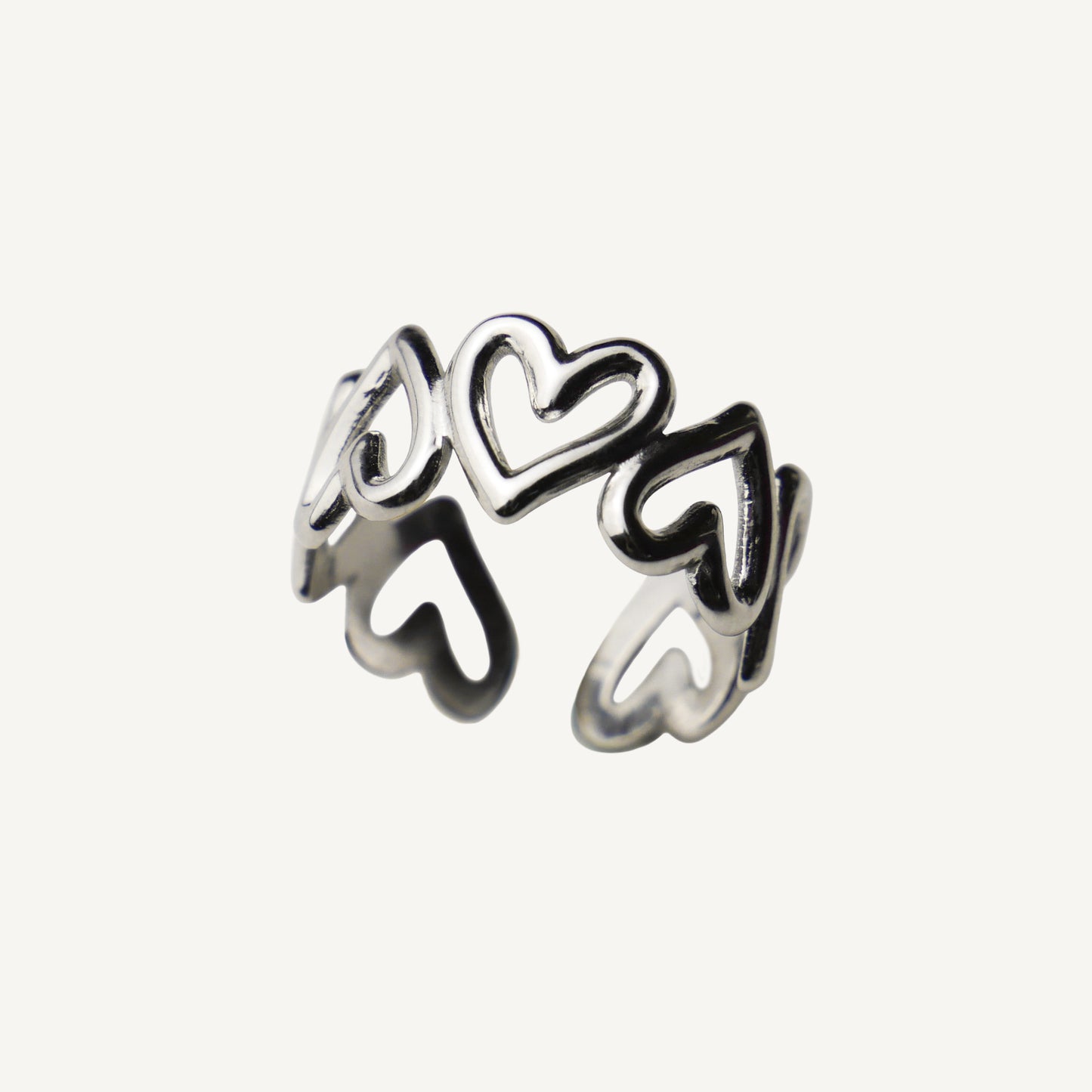 DEVOTION - silver adjustable ring