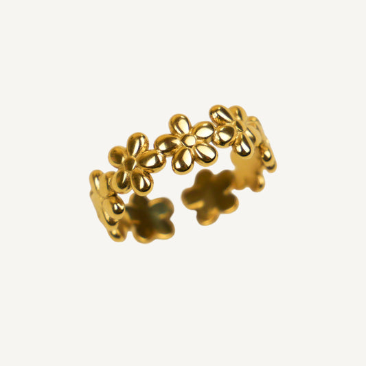 FLORA - gold adjustable ring