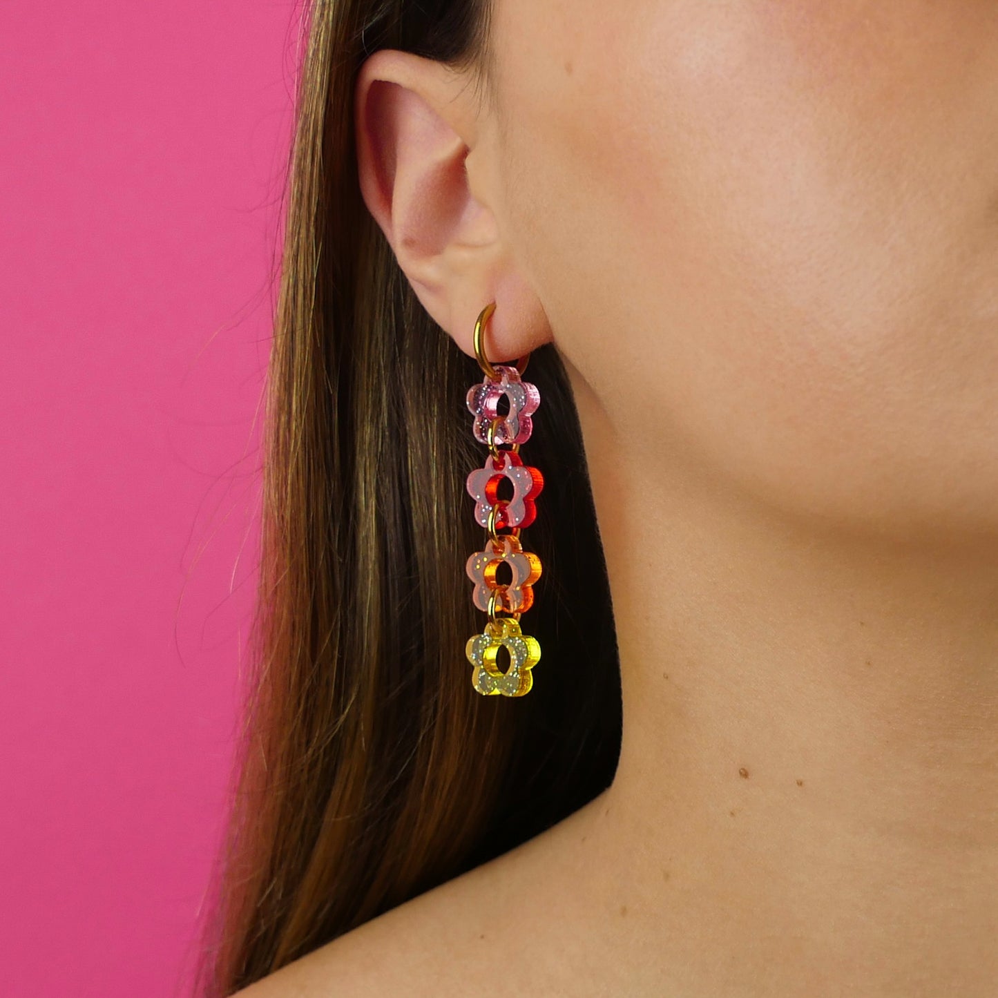 RAINBOW BOUQUET - boucles d'oreilles