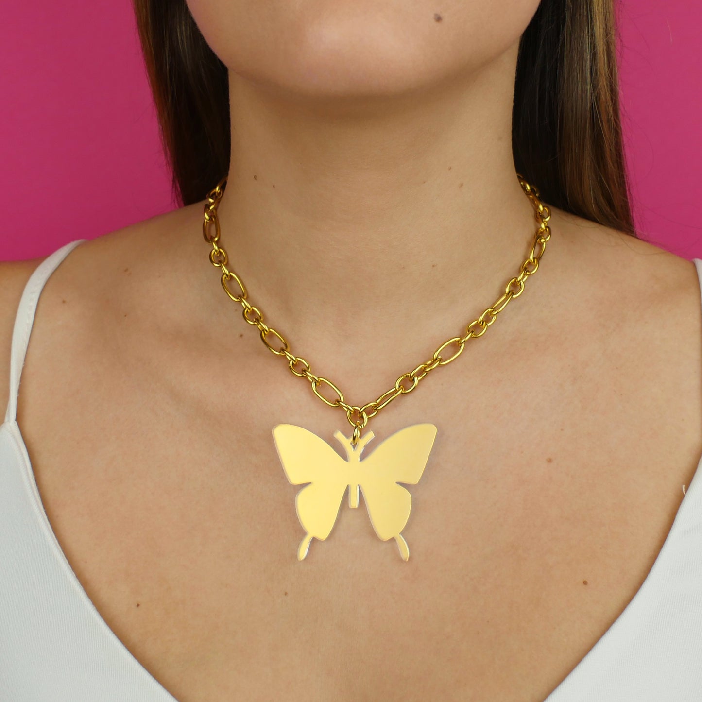 BUTTERFLY NECKLACE - iridescent