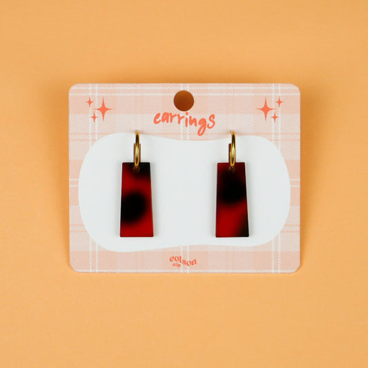 BOX DANGLE - tortoiseshell