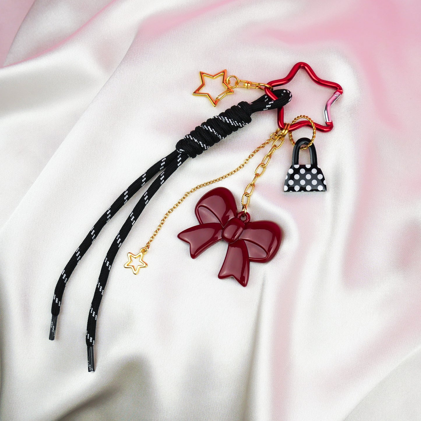 BAG CHARM Nº2 - black & red
