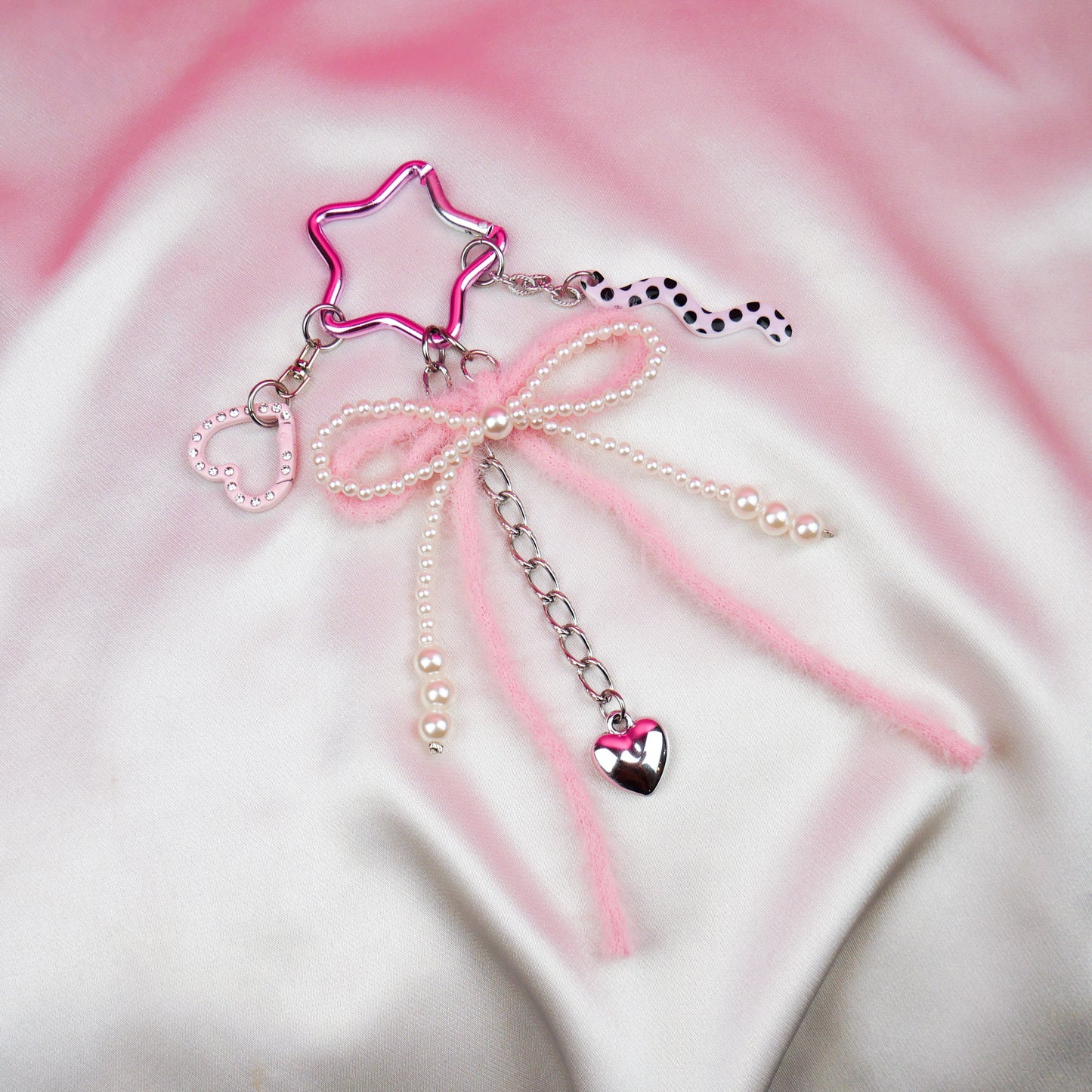 BAG CHARM Nº5 - pink bow