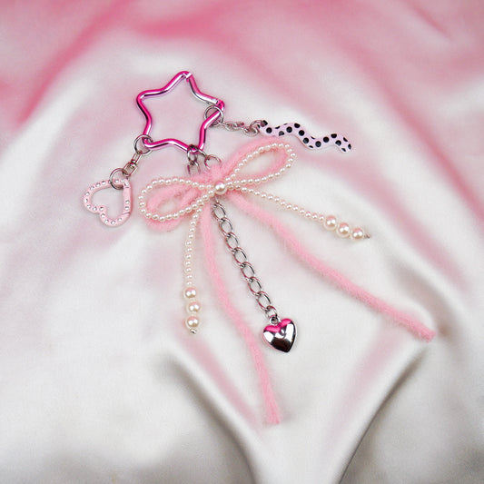 BAG CHARM Nº5 - pink bow