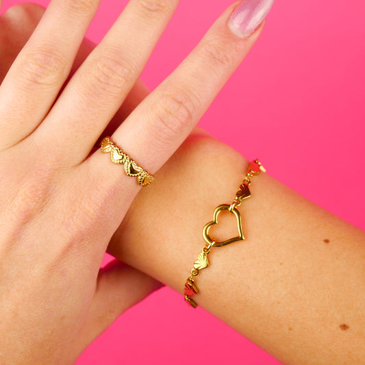 ETERNAL - gold set (bracelet & ring)