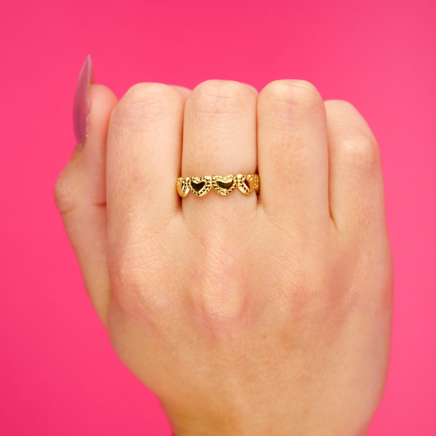 ETERNAL - bague ajustable dorée