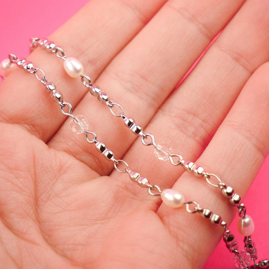 DELICATELY - silver chain (layering)