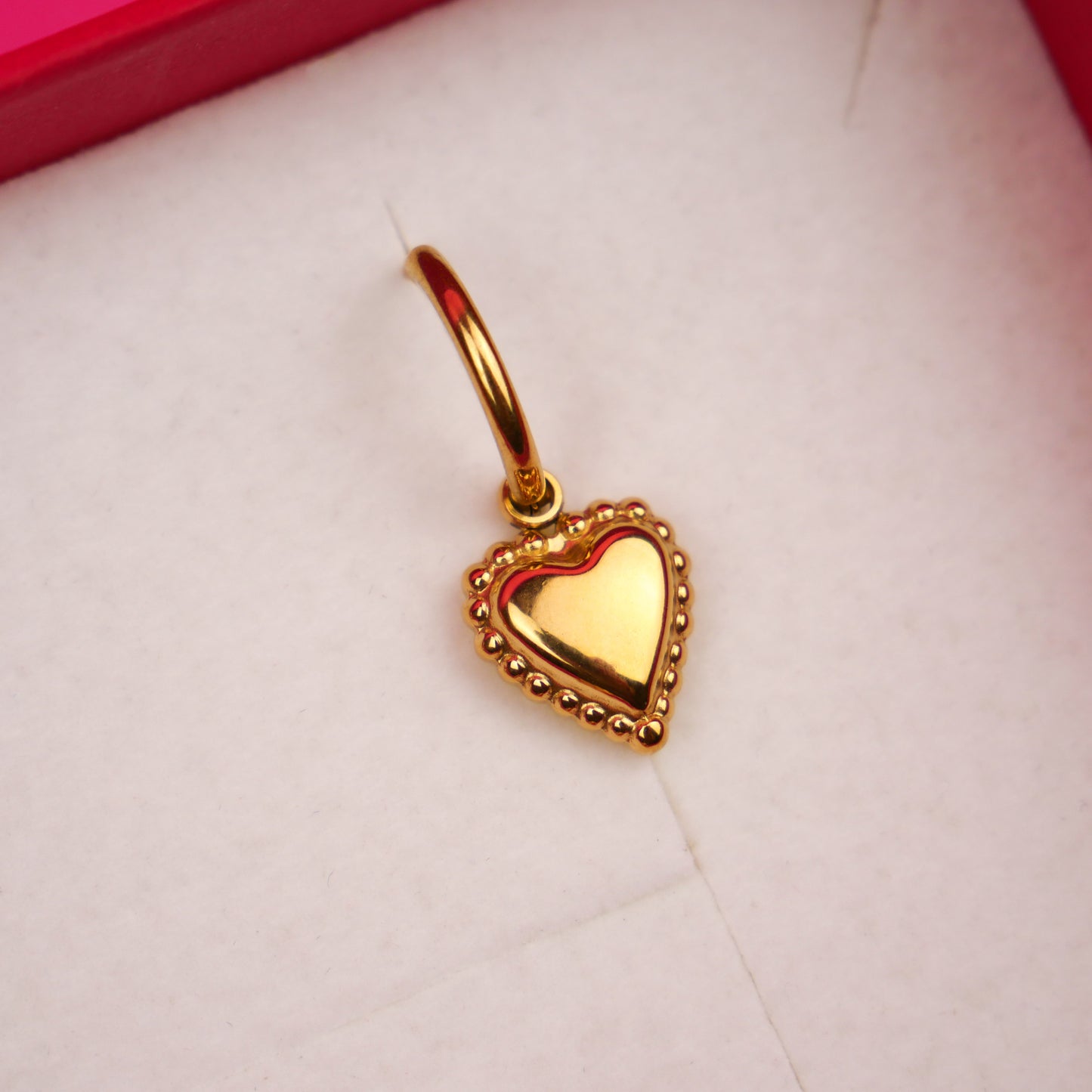 CALIN - coffret doré (boucles d'oreilles & bague)