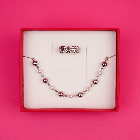 SOFTIE - silver set (bracelet & ring)