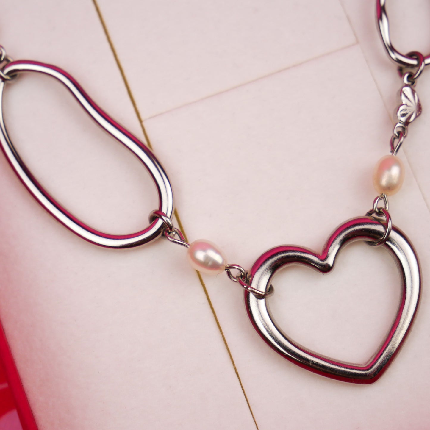 SMITTEN - silver set (necklace & earrings)