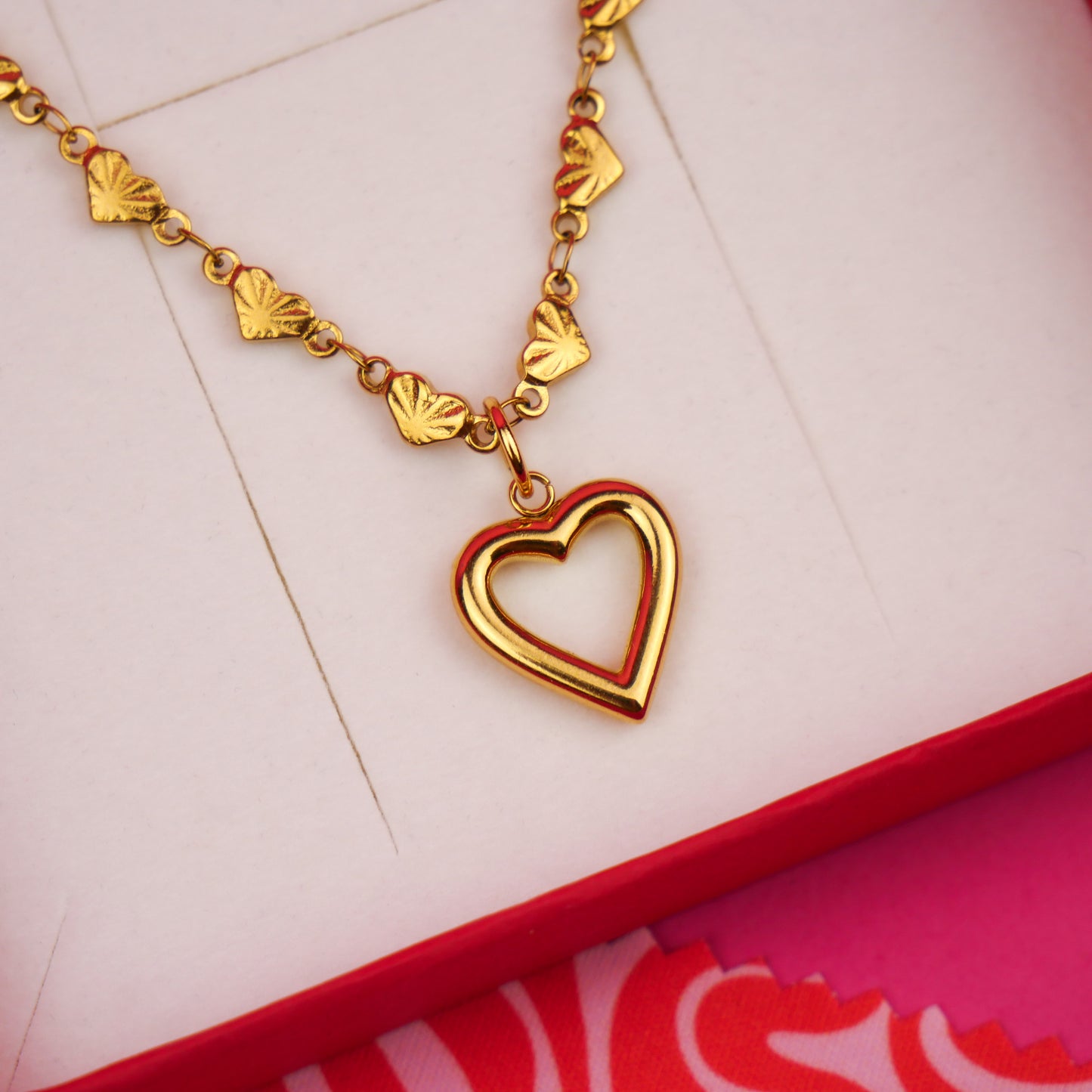 DARLING - coffret doré (collier & boucles d'oreilles)