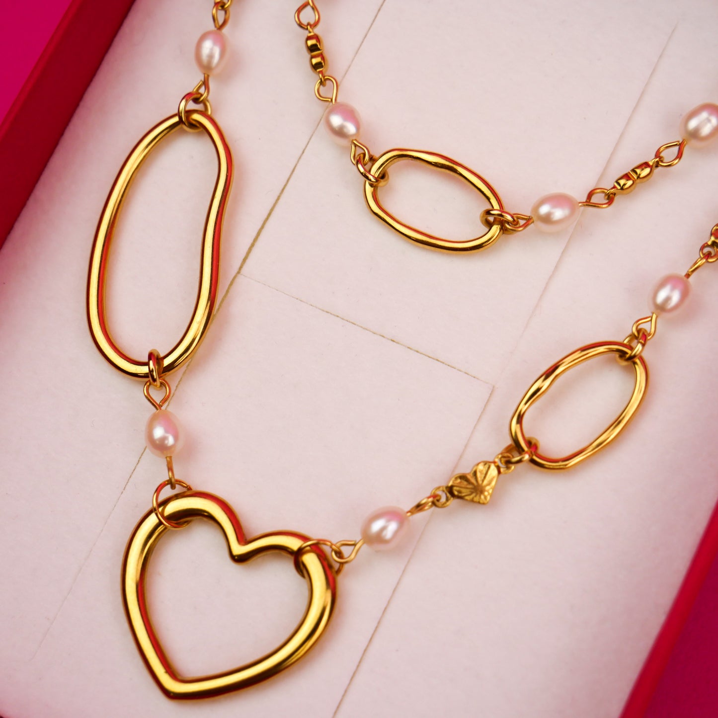 IDYLLE - coffret doré (collier & bracelet)